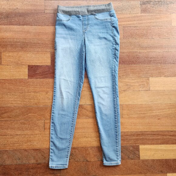 No Boundaries Juniors Light Wash Pull On Skinny Jeans Size Small (3-5) - Picture 1 of 13